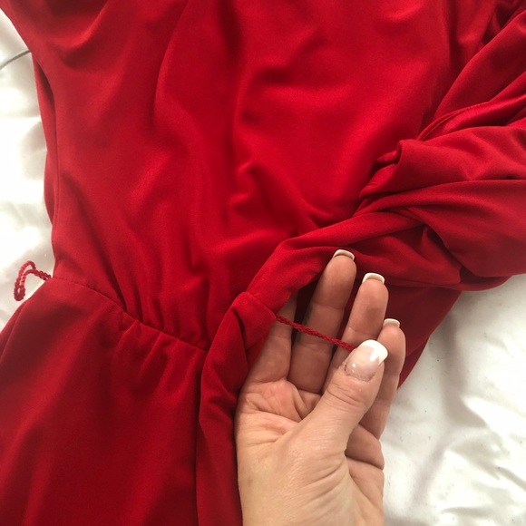 Red Open Sleeve Dress 💃🏼 size 6 - Picture 6 of 6